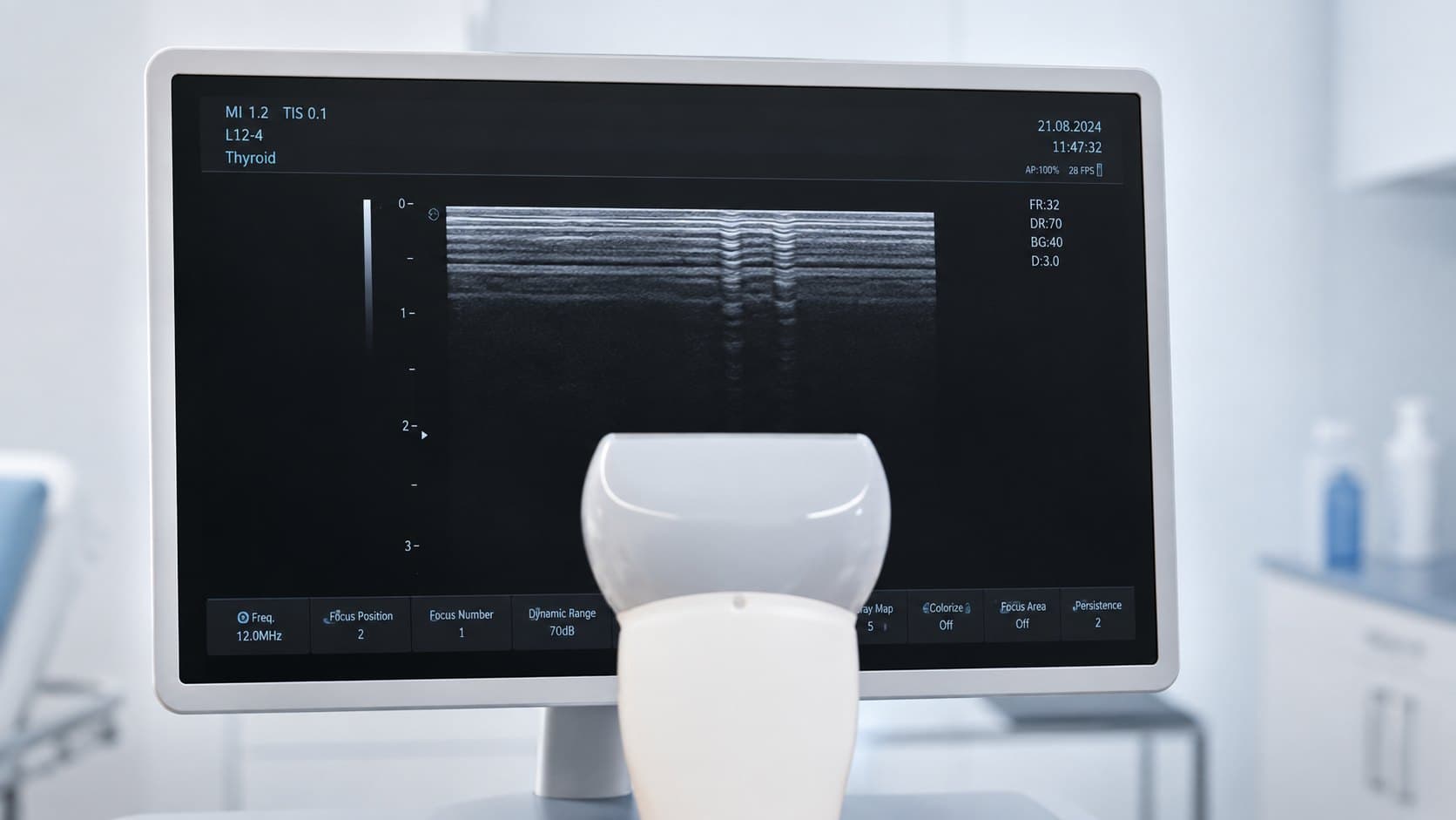 Ultrahangképen látható dropout és képminőségi hiba