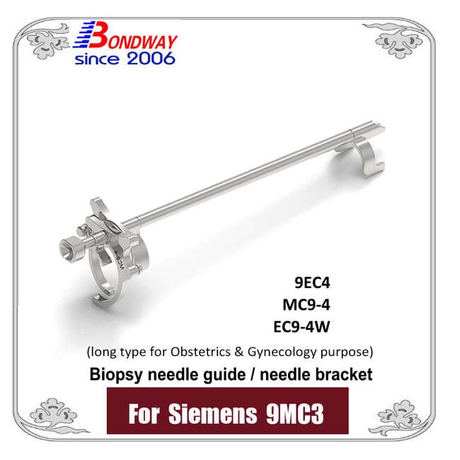 Siemens 9MC3, 9EC4 és EC9-4W ultrahangfejekhez készült hosszú kivitelű punkciós és biopsziás tűvezető