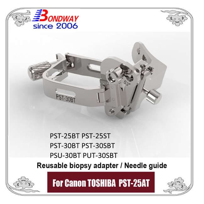 Canon Toshiba PST-25AT, PST-25BT, PST-25ST, PST-30BT és PST-30SBT ultrahangfejekhez készült punkciós és biopsziás tűvezető
